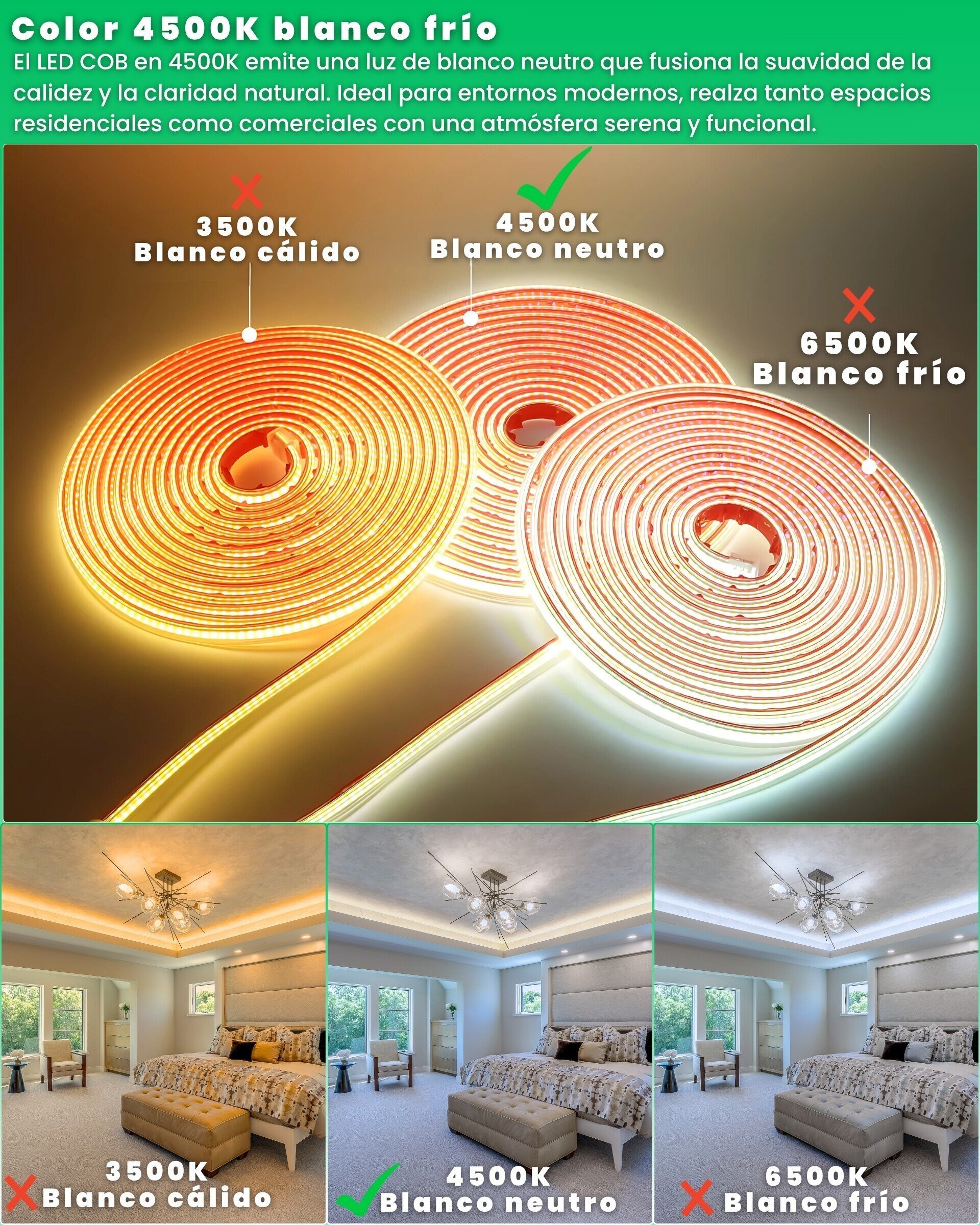 Tira LED COB 220V Conexión directa sin transformador - 13